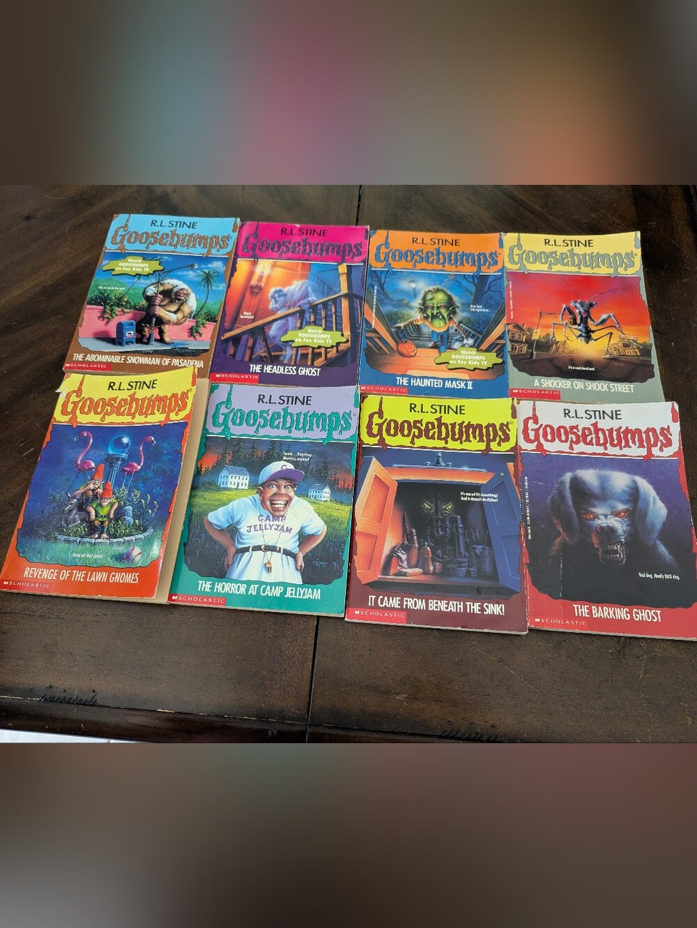 Vintage 90s Goosebumps Books Lot of 8 - R.L. Stine Original Series